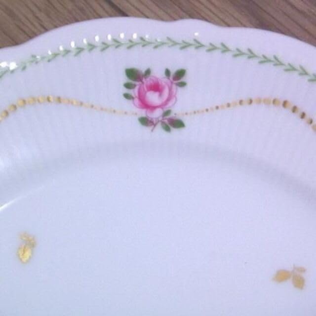 ノリタケ 6枚セット お皿 薔薇柄 金彩 ディナープレート 20cm 食器